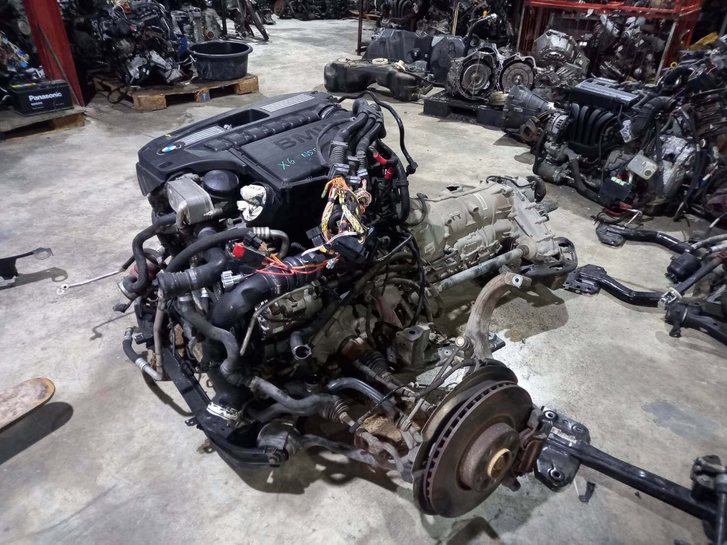 เครื่องยนต์ พร้อมเกียร์ BMW x6 n57 - Image 2