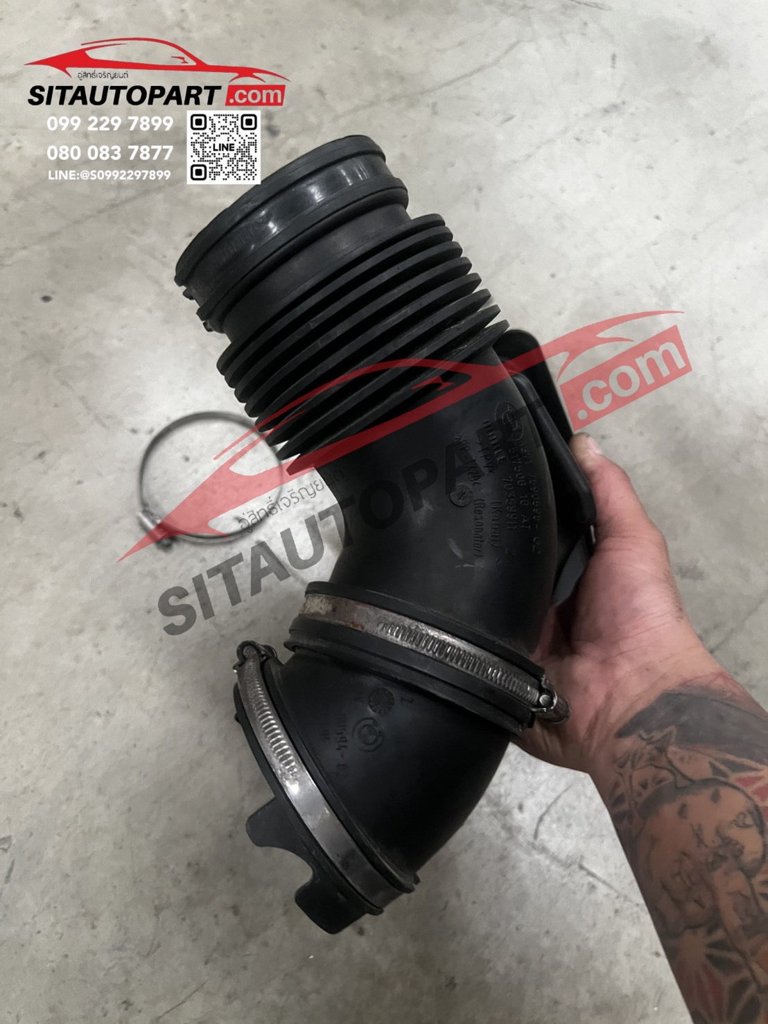ท่อยางหม้อกรองอากาศ F10, ท่อไอดี N52, ท่อกรองอากาศ N52 ขาด, เครื่องสั่น BMW F10 N52, อากาศรั่ว N52, ซ่อมท่อกรองอากาศ BMW