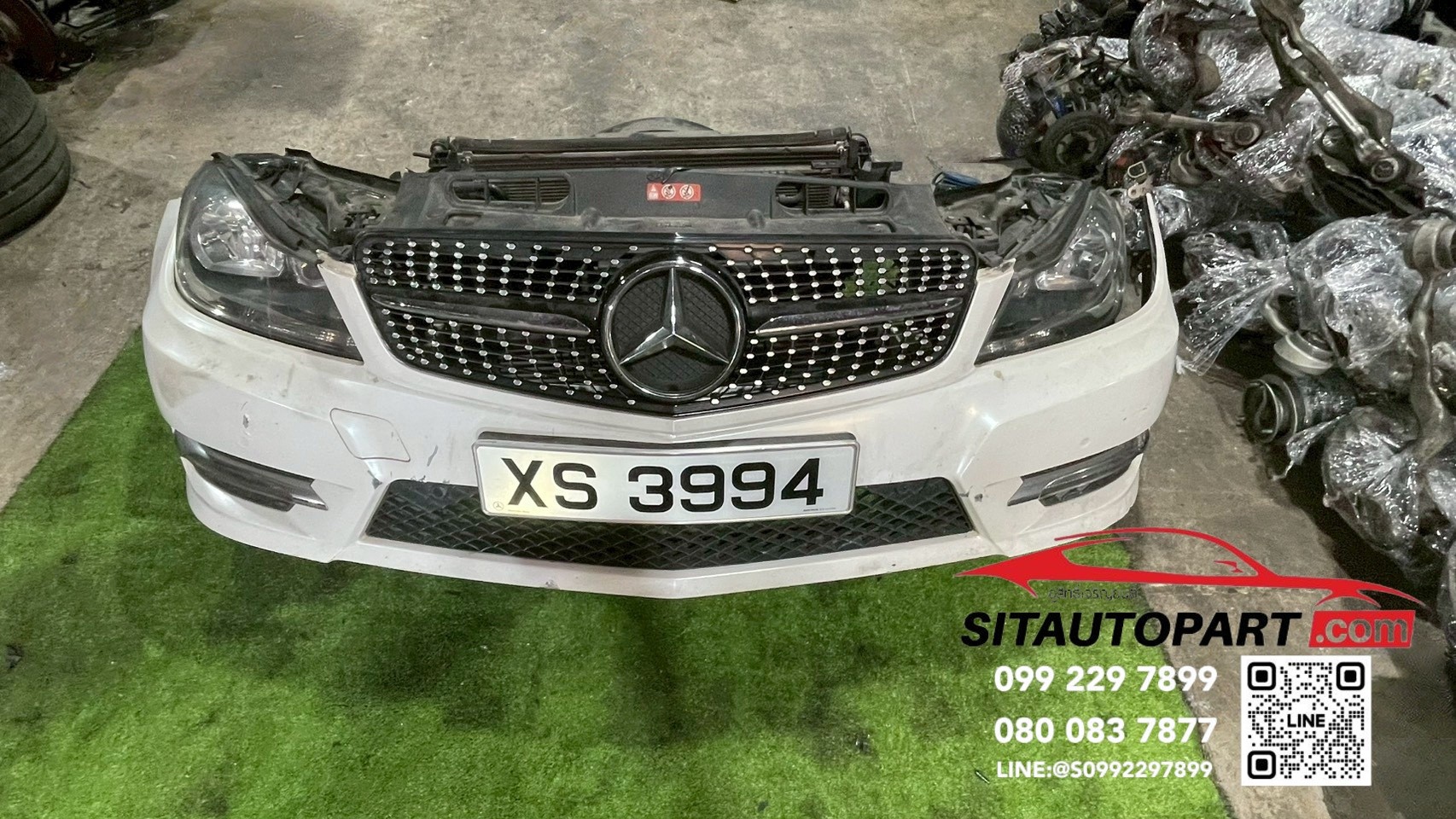 หัวตัด Benz W204, หน้าตัดศอก W204 Facelift, ฝาท้าย W204 เชียงกง, แปลงหน้า W204, ซ่อมชนหนัก Benz C-Class, อะไหล่ตัวถัง W204